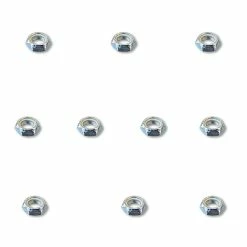 Best Pirce ⌛ AZUSA Set Of (10) 5/8" Fine Thread Nylock Lock Jam Nut Torq-A-Verter Mini Bike Parts 😍