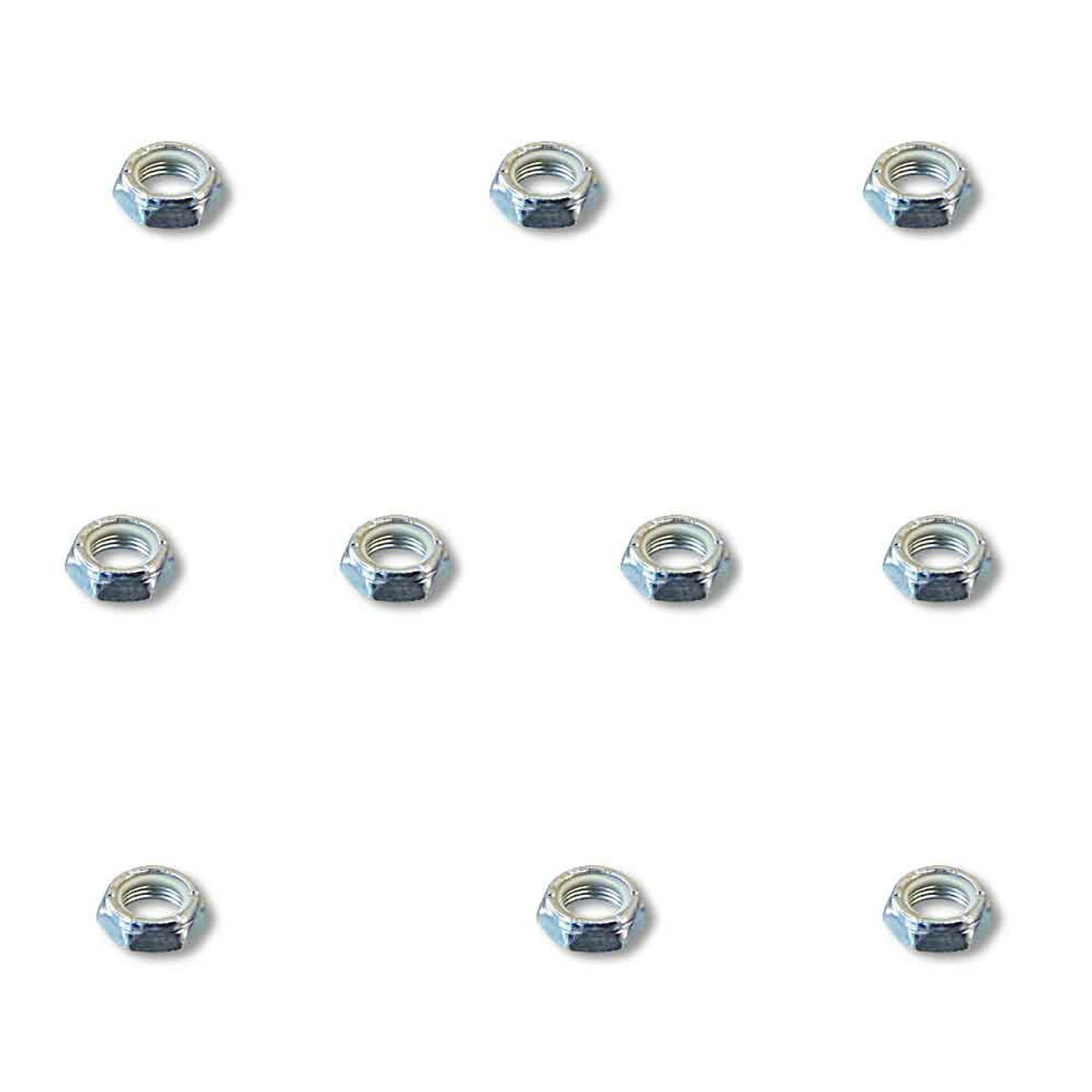 Best Pirce β AZUSA Set Of (10) 5/8" Fine Thread Nylock Lock Jam Nut Torq-A-Verter Mini Bike Parts π