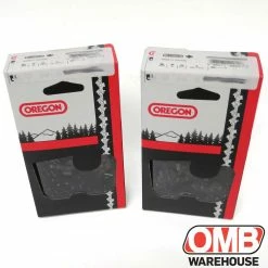 Outlet ❤️ Pack Of 2 Oregon Chain 20" Bar 3/8 Pitch .058 Gauge 72 Drive Links 😍