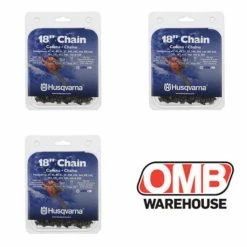 Cheapest 💯 (3) Pack - 18" Husqvarna 531300439 Chainsaw Chains H30-72 .325" .050" 👏