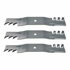 Best Pirce 🛒 Rotary Corp Set Of (3) Copperhead Mulching Blades For Ayp 18-1/2" X 5 Point Star Replaces: AYP/ROPER/SEARS 187254 AYP/SEARS 187256 ✨