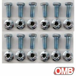 Brand new 👏 OMB Warehouse Set Of 12 Shear Pins Bolts Locking Nuts Fits Honda HS1132 HS928 HS828 HS724 🤩