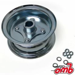 Top 10 😍 AZUSA (2) 5" Go Kart Live Axle Wheels - Split Steel 2pc Rims - 1" Bore ⌛