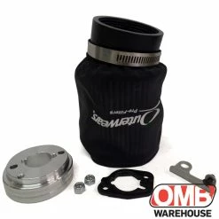 Best Pirce 🛒 OMB Warehouse Predator 212cc Off-Road Air Filter Kit High Performance Intake + Cover ATV UTV 🛒