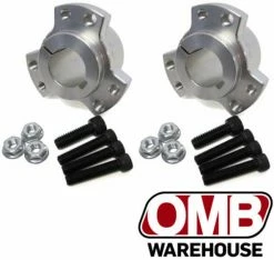 Outlet 👏 OMB Warehouse (2) 1" Drift Trike Go Kart Live Axle Billet Aluminum Rear Wheel Hubs W/Hardware 👍